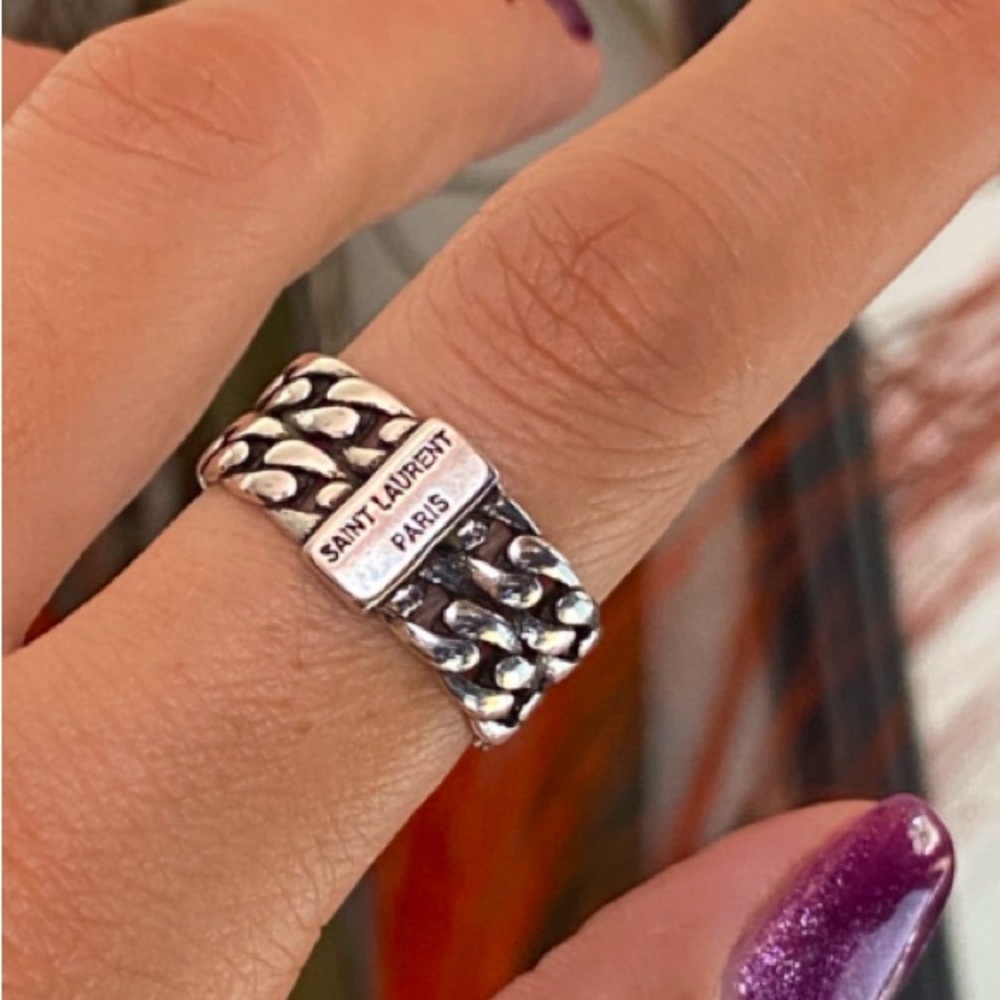 COPY -Saint Laurent  Adjustable 
Silver 925 Ring